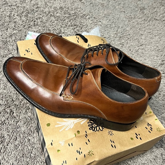 Cole Haan Air Lenox Hill Oxford Men\'s Sz 12M Brown Leather Split Toe Dress Shoes main image 10